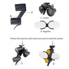 Dental Loupes With Light 3.5X420mm Magnifying Glass Binoculars Angle Adjustable