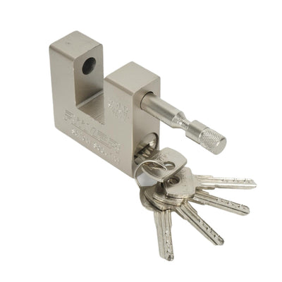 High Security Shipping Container Lock Box + Pad Lock Set 5 Keys Trailer Lock Box