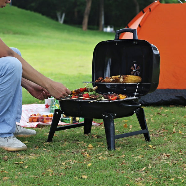 Portable Fire Pit BBQ Grill Stove Outdoor Camping Charcoal BBQ Picnic Hiking AU