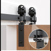 6FT Barn Door Hardware Closet Track Kit 4 Door Gear Set 150kg Barn Door Track