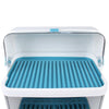 2 Tier Dish Drying Rack with Lid Cover Kitchen Cabinet Organizer for Plates Bowl