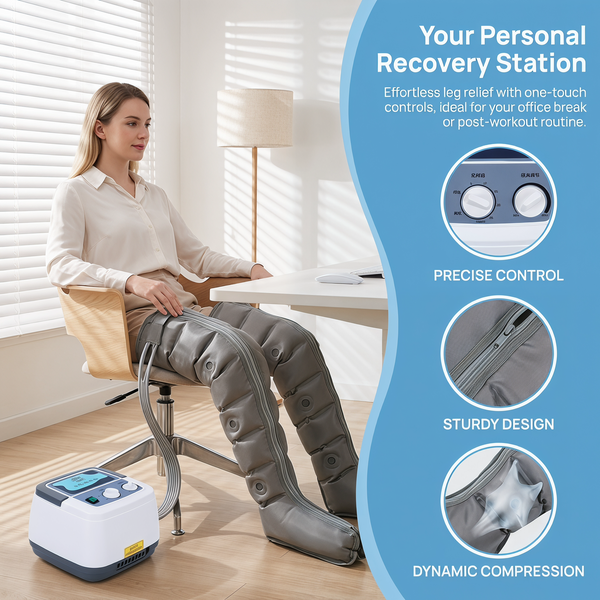 Leg Massager Air Compression Recovery Boots Professional Full Leg Foot Massage