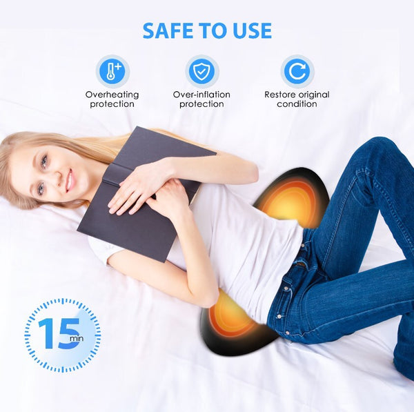Electric Lumbar Traction Massager Adjustable Intensity Lower Back Pain Relief AU
