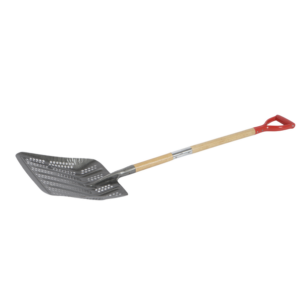 Heavy Duty Chicken Coop Sifting Scoop Sand Sifting Shovel with Wooden Handle AU