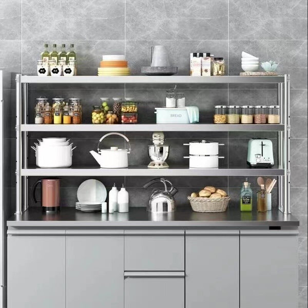 3Tier Commercial Kitchen Overshelf bench Top Stainless Steel for Prep&Work Table
