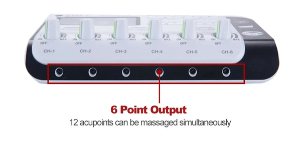 6 Output Electronic Acupuncture Stimulator Machine Body Relax Massager Device
