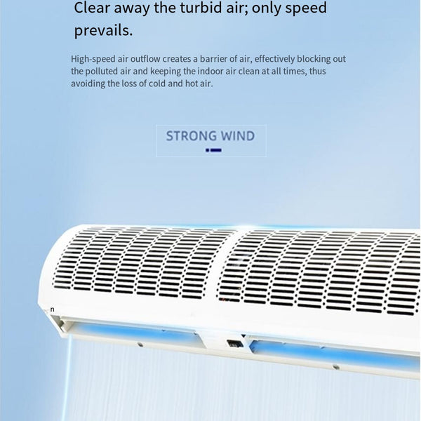 1m/1.5m Commercial Air Curtain Door For Supermarket And Cold Storage 1700CFM