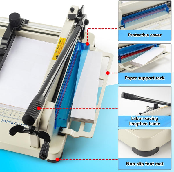 Premium Heavy Duty A4 To B7 Size Paper Cutter Card Guillotine Trimmer 400 Sheets
