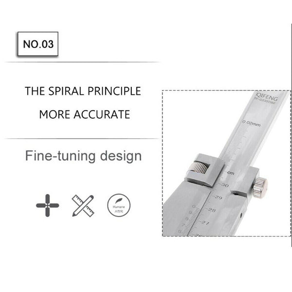 Digital Height Aperture Depth Gauge Height Vernier Caliper Pocket Ruler 0-300mm
