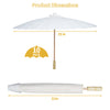 33 Inches Paper Umbrellas for Weddings DIY Painting Craft Decorative Umbrellas