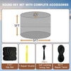 Knotless 5x5ft Round Bale Horses Hay Net 4cm Squares for Livestocks Slow Feeder