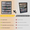 35 Graded Sports Card Display Case LED Baseball Card Display Frame UV Protection