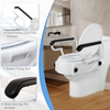 Toilet Seat Risers Raised Toilet with Armrest Adjustable Height for the Elderly