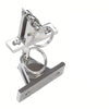 4Pcs 316 Stainless Steel Top Deck Hinge with Pin & Ring for Marine Boat Bimini