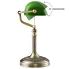 Classical Banker Desk Lamp Pull Chain Switch Green Glass Light Home Deco AU Plug