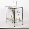 Portable Camping Kitchen Sink Single Bowl Sink Freestanding 31 x 17 x 30 Inch