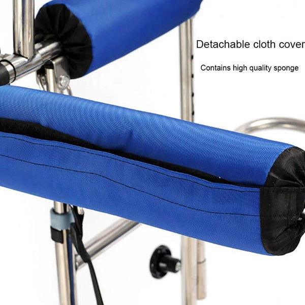 Mobility Walking Aid Walker Frame w/6 Wheels&Seat For Handicapped Rehabilitation