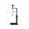 5 Gallon Pneumatic Paint Mixer Air Agitator for Viscous Liquid Ink Dye Chemicals