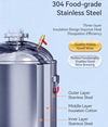 50L Premium Alcohol Distiller Stainless Steel Still Wine Making Kit Home Brewing