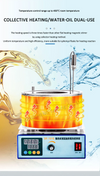 2L Magnetic Hotplate Stirrer Thermostatic Water Bath Oil Bath Dual LCD Display