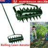 Rolling Lawn Aerator Lawn Aerator Tool Heavy Duty Lawn Soil Penetrator for Yard