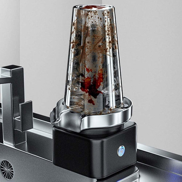 Automatic Brush Glass Cup Washer High-pressure Bristles Cleaner for Bar Kitchen