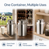 58L/35L Wine Beer Keg Fermenter Barrel Stainless Steel Oil Rice Milk Cans Tank