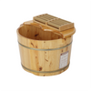Wooden Foot Bucket Foot Basin with Lid Foot Massagers Soaking Basin Pedicure Tub