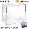 Premium Acrylic Display Case Pokemon Elite Trainer Box Booster Box Magnetic Lid