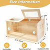 80CM Chick Brooder Box Wood with Digital Thermostat for Chicks Quail Hamsters AU