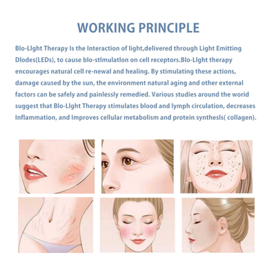 Professional 7 Color LED Facial Photon Light Therapy PDT Lamp Skin Beauty Device