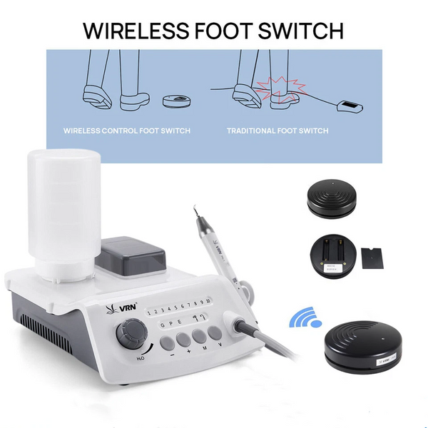 Dental Ultrasonic Plaque Remover Scaler Piezo LED Handpiece Tips Teeth Cleaning