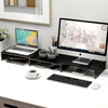 Dual Monitor Stand Riser 2 Monitor Desktop Organizer Adjustable Angle And Length
