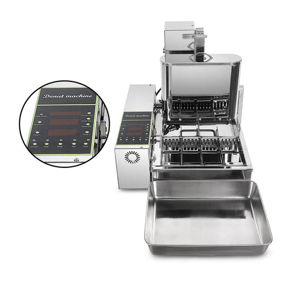 Commercial Automatic Donut Making Machine 5.5L Hopper Donut Maker 4 Row 1800p/h