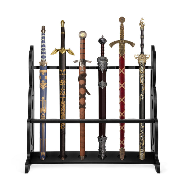 6/8/16 Layer Samurai Sword Stand Sword Stand Storage Rack Weapon Dispaly Holder