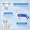 Lab Vacuum Filtration Distillation Apparatus 1000ML Filtering Flask 300ml Funnel