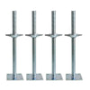 4 Pcs Scaffolding Adjustable Leveling Jack Steel Screw Large Bearing Capacity