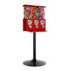 Gumball Machine 3 Section Vending Sweets Bubble Gum Balls Toy Candy Dispenser