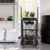 10-Rod Fishing Rod Holder Storage Rack with Wheels Fishing Pole Stand For Garage