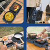 2-Burner Camping Stove Foldable Gas Camp Stove For Outdoor Cooking w/Carry Bag