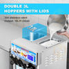 Commercial Soft Serve Ice Cream Machine Electric Soft Ice Cream Maker Benchtop