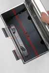 Straw Dispenser Holder Storage Stainless Steel Pencil Box for School Bar Kitchen