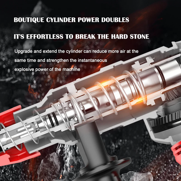 Electric Rotary Hammer Drill Demolition Jack Hammer Kit With Chisels Drill+SDS