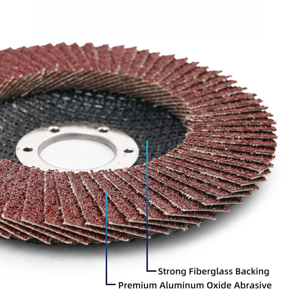50PCS 125mm 80 Grit Flap Discs Zirconia Grinding Sanding Wheel For Angle Grinder