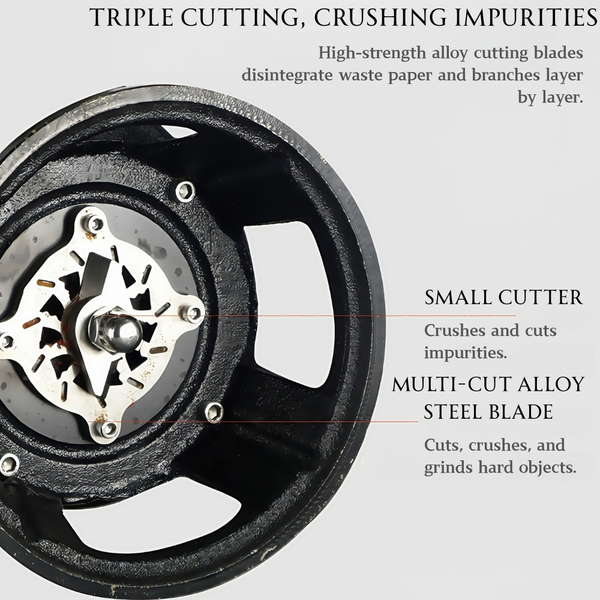 1500W Submersible Sewage Cutter Shredder Pump Industrial Dirty Water Pump 12m³/h
