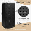 Metal Pegboard Display Rack Spinning Jewelry Earring Display Stand W/ 24x Hooks