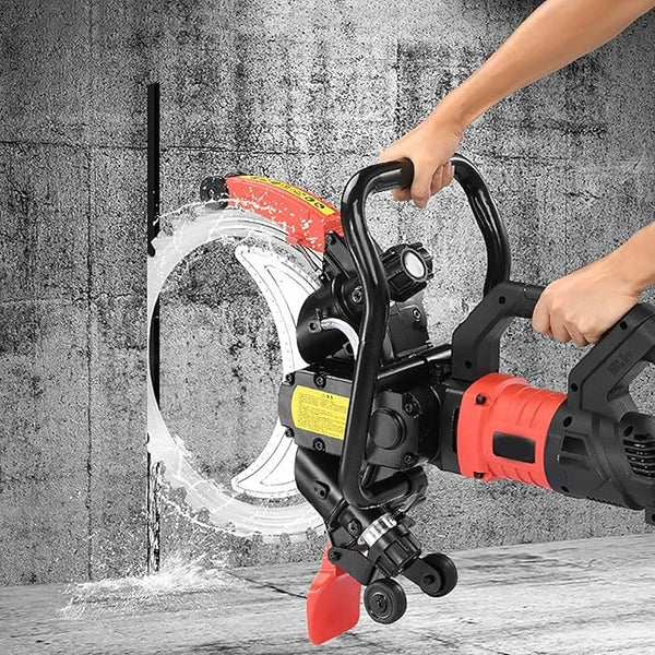 29cm Concrete Cutting Ring Saw HF Concrete Cut Off w/2 Blades&Water Pump 3000RPM