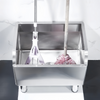 Commercial Mop Sink Stainless Steel Utility Sink Floor Mounted 45*41*55cm w/Leg