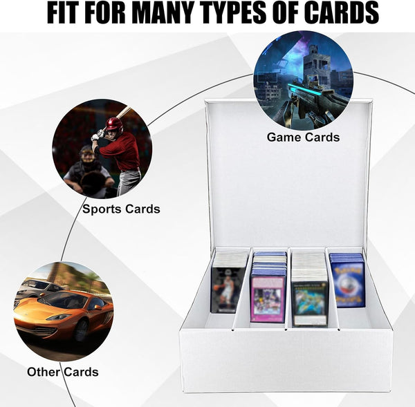 LPG Cardboard 3200ct Trading Card Storage Box with Lid for Tcg Mtg Sports Cards