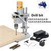 Electric Bench Drill 7 Speed Drilling Machine w/ 10pcs  2.0-6.0 mm Drill Bits